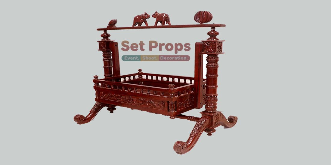 Traditional Wood Baby Cradle